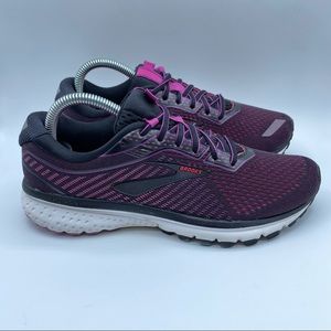 Brooks Ghost 12 Women's Black/Pink Running Shoes (1203051B063) Size 8.5 B